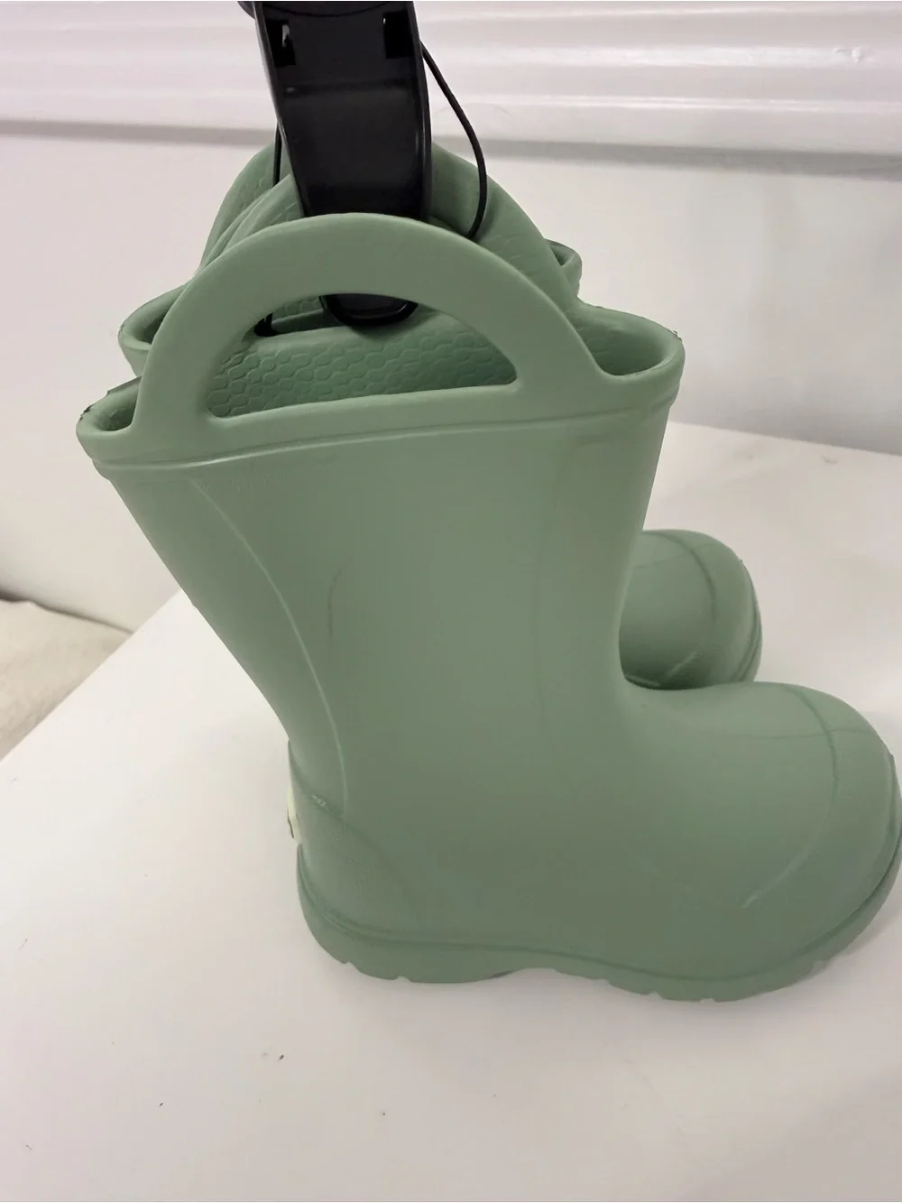 BearPaw Kids' Mint Green Rubber Rain Boots